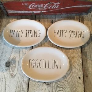 Rae Dunn Set of 3 Easter Ovals